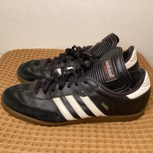 Adidas Samba Classic Mens Size 13 US 034563 Black White Leather Athletic